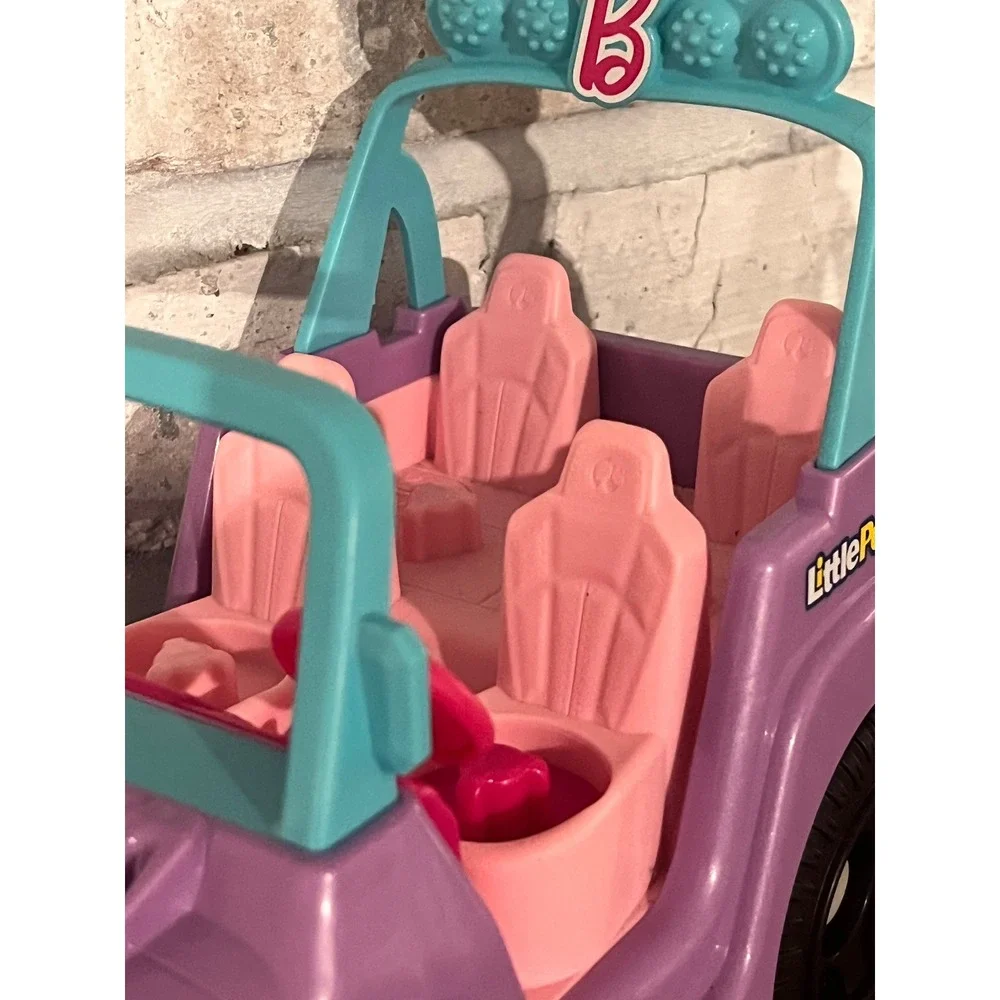 2023 Mattel Barbie Little People Beach Cruiser Jeep Purple Pink With Sounds‎